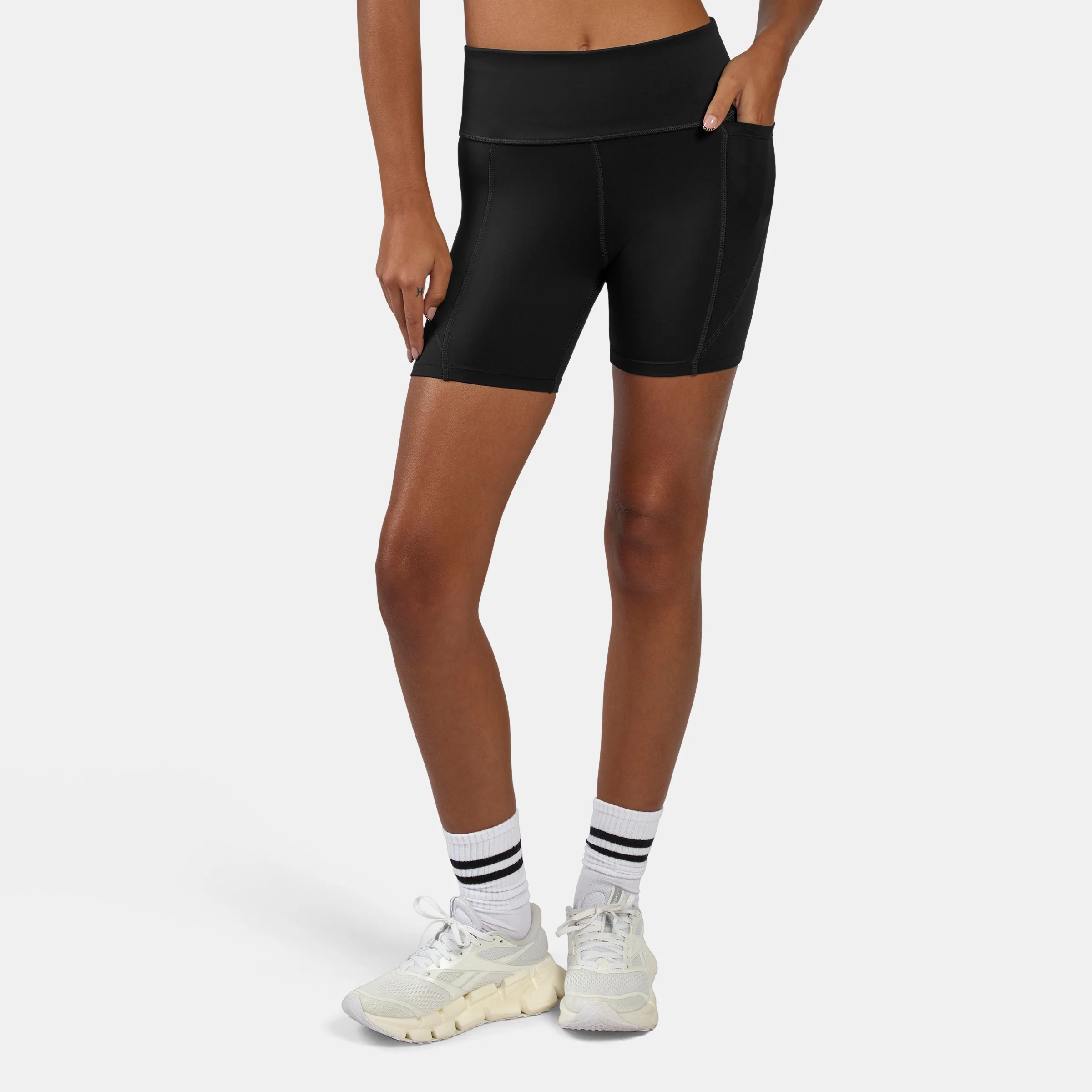 Lux High Rise Bike Short Black